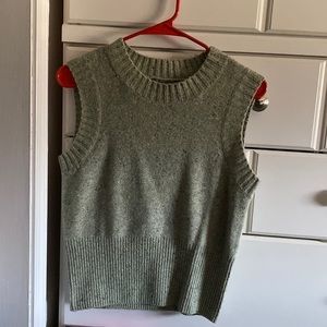 COS Green Sweater Vest XS